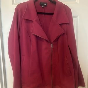 Beautiful wine colored moto cardigan